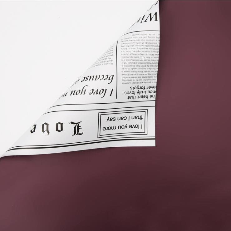 MYHC-23 Stíl Nuachtáin Aon-Thaobh, Scannán Pacáistiú Bláthanna Cowhide Dhá Thaobh Agus Dúbailte