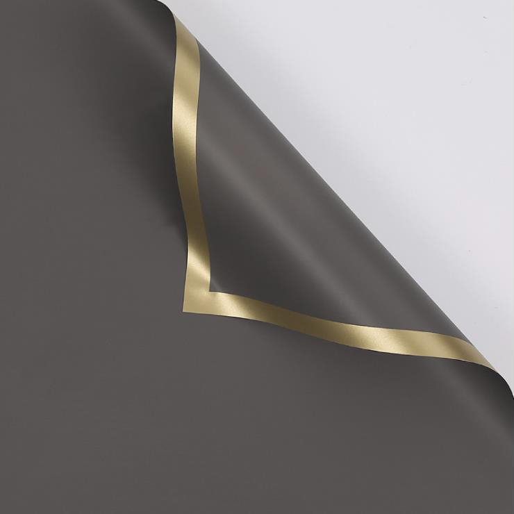 MYHC-27 Gold Edge Scannán Soladach Pearlescent Páipéar Timfhilleadh Bláth