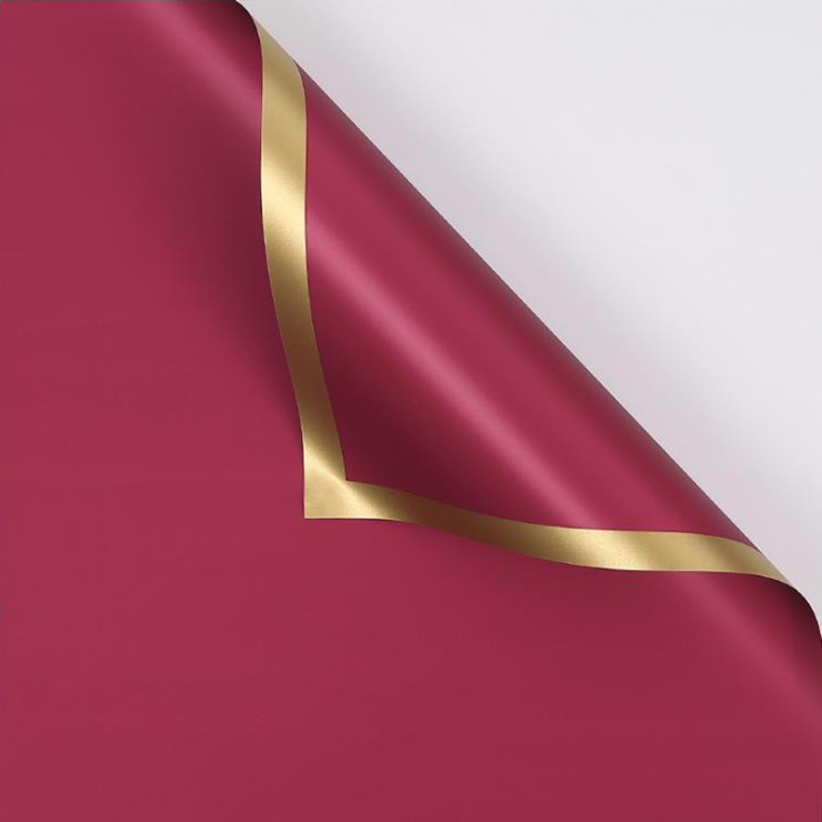 MYHC-27 Gold Edge Scannán Soladach Pearlescent Páipéar Timfhilleadh Bláth