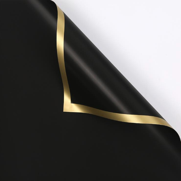 MYHC-27 Gold Edge Scannán Soladach Pearlescent Páipéar Timfhilleadh Bláth