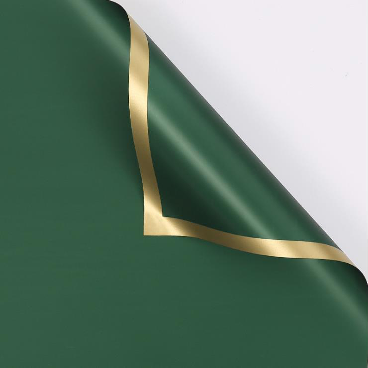 MYHC-27 Gold Edge Scannán Soladach Pearlescent Páipéar Timfhilleadh Bláth