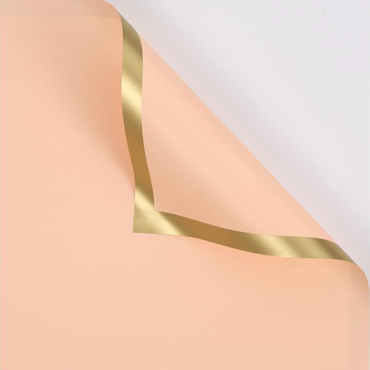 MYHC-27 Gold Edge Scannán Soladach Pearlescent Páipéar Timfhilleadh Bláth