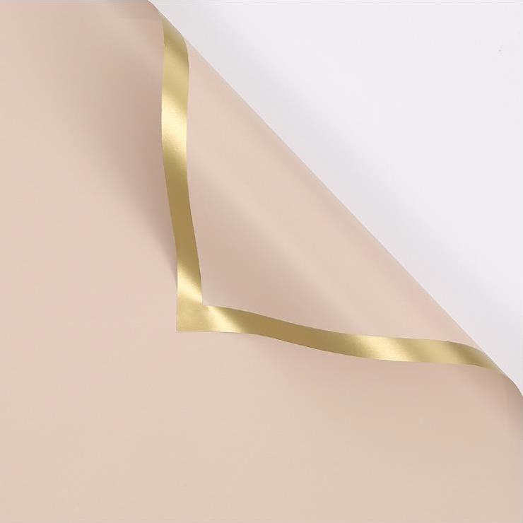 MYHC-27 Gold Edge Scannán Soladach Pearlescent Páipéar Timfhilleadh Bláth