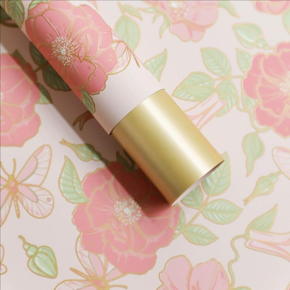 MYHC-76 Patrún Vintage Camellia Gold-Edged Páipéar Timfhilleadh Bláthanna Scannán Pearlescent