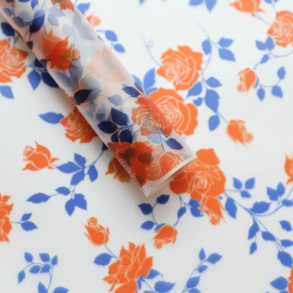 MYHC-79 Rose Print, Dhá-Dath, Scannán Pacáistiú Bláth Trédhearcach