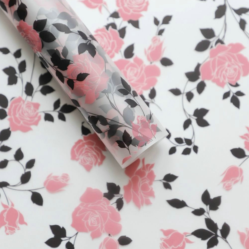 MYHC-79 Rose Print, Dhá-Dath, Scannán Pacáistiú Bláth Trédhearcach