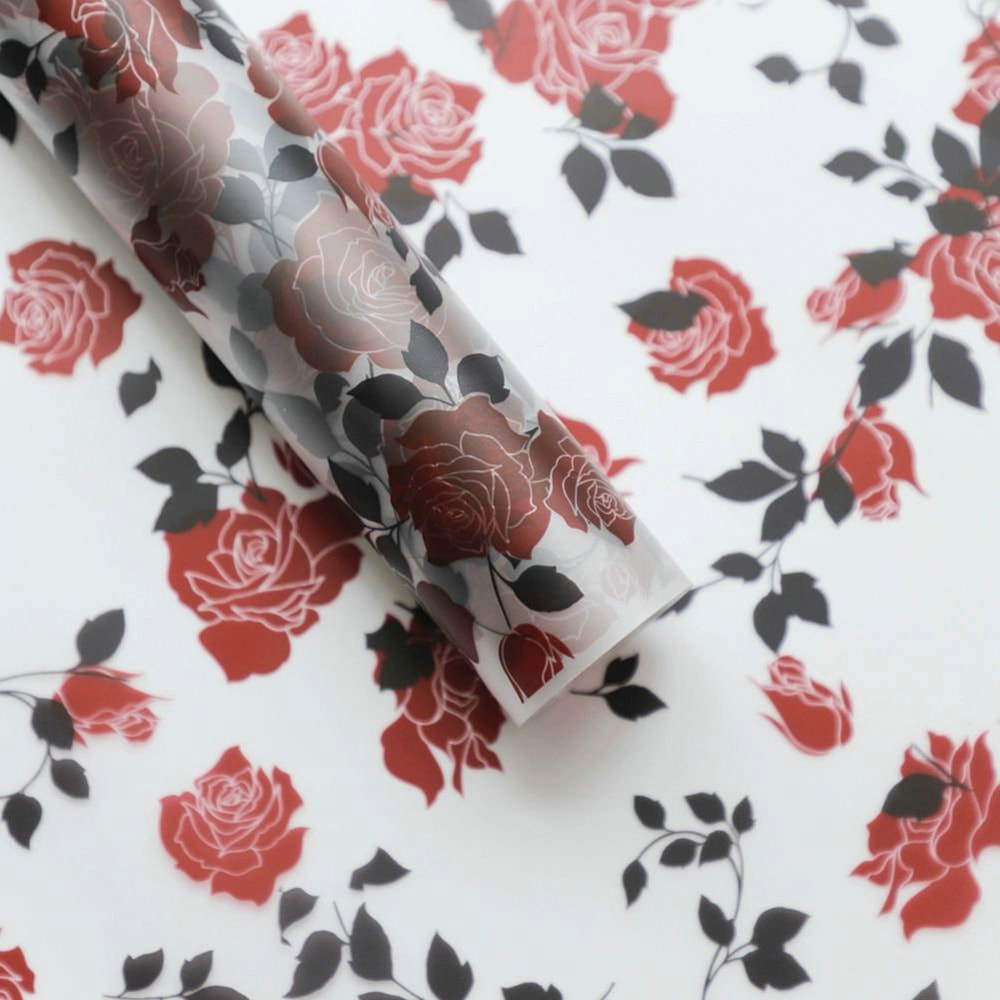 MYHC-79 Rose Print, Dhá-Dath, Scannán Pacáistiú Bláth Trédhearcach