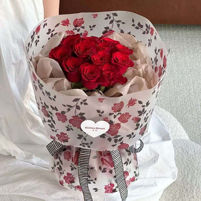 MYHC-79 Rose Print, Dhá-Dath, Scannán Pacáistiú Bláth Trédhearcach