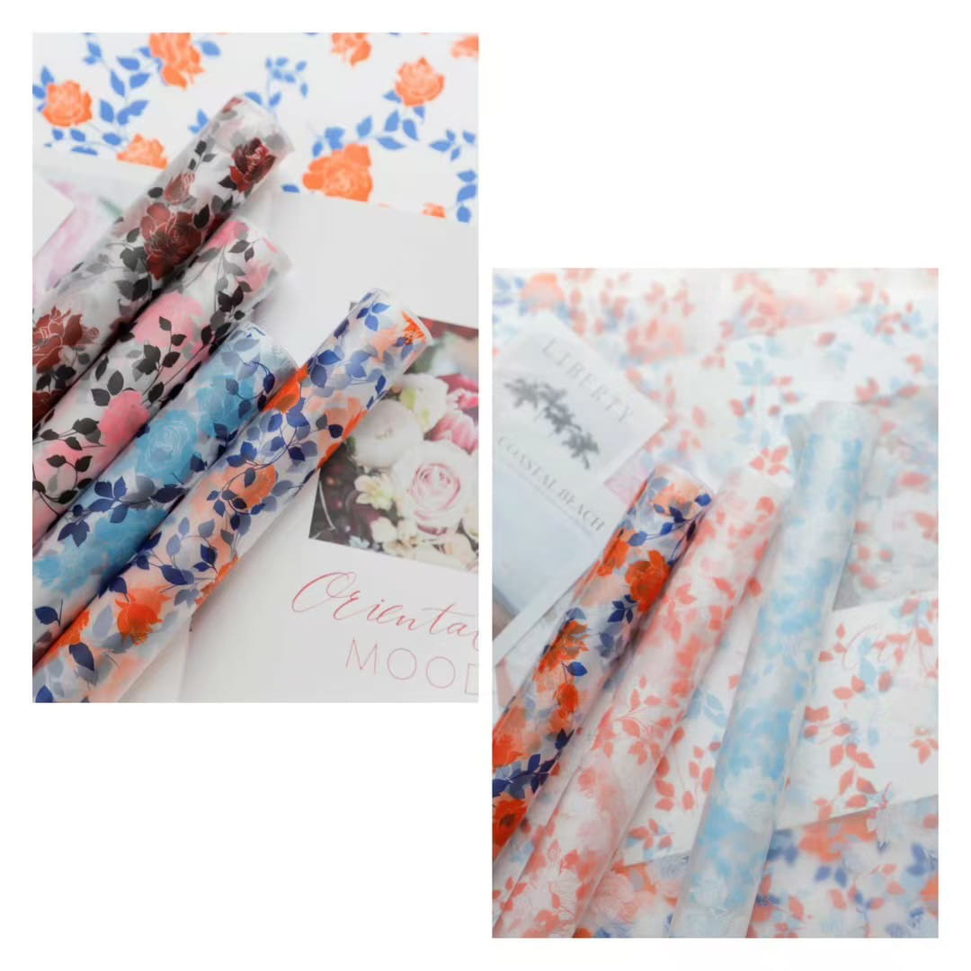 MYHC-79 Rose Print, Dhá-Dath, Scannán Pacáistiú Bláth Trédhearcach