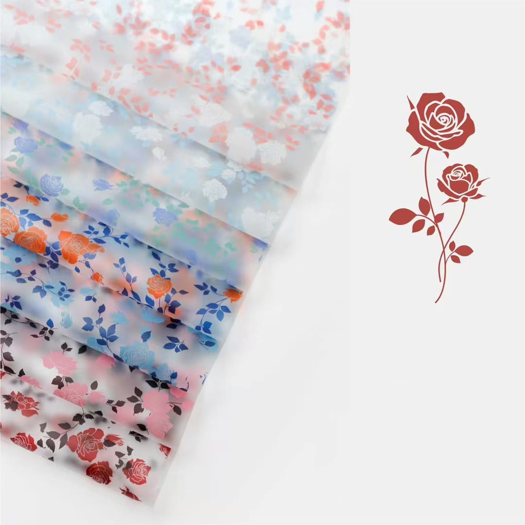 MYHC-79 Rose Print, Dhá-Dath, Scannán Pacáistiú Bláth Trédhearcach