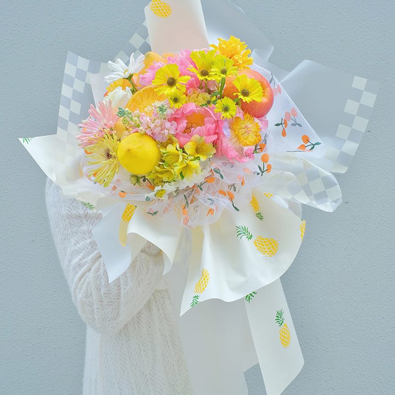 Páipéar Timfhilleadh Bouquet Plaid Il-Dath