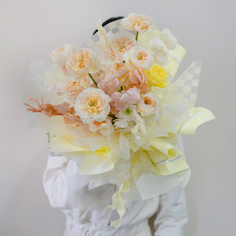Páipéar Timfhilleadh Bouquet Plaid Il-Dath