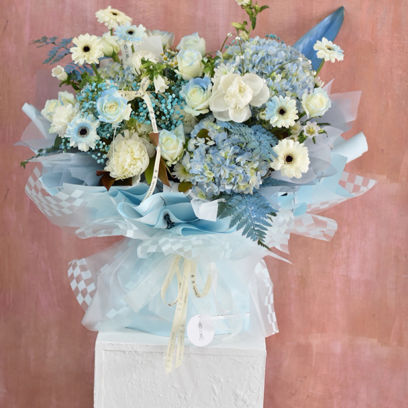 Páipéar Timfhilleadh Bouquet Plaid Il-Dath