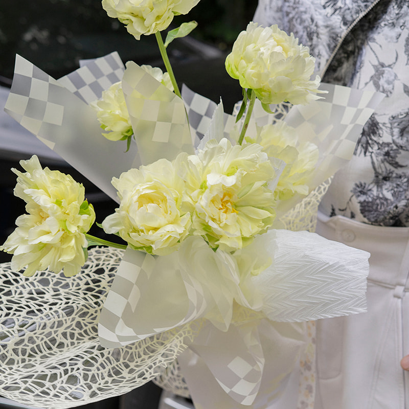 Páipéar Timfhilleadh Bouquet Plaid Il-Dath