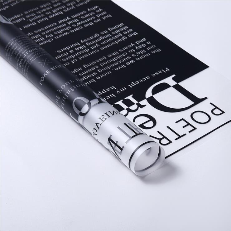 Scannán wrap bláth glóthach frosted
