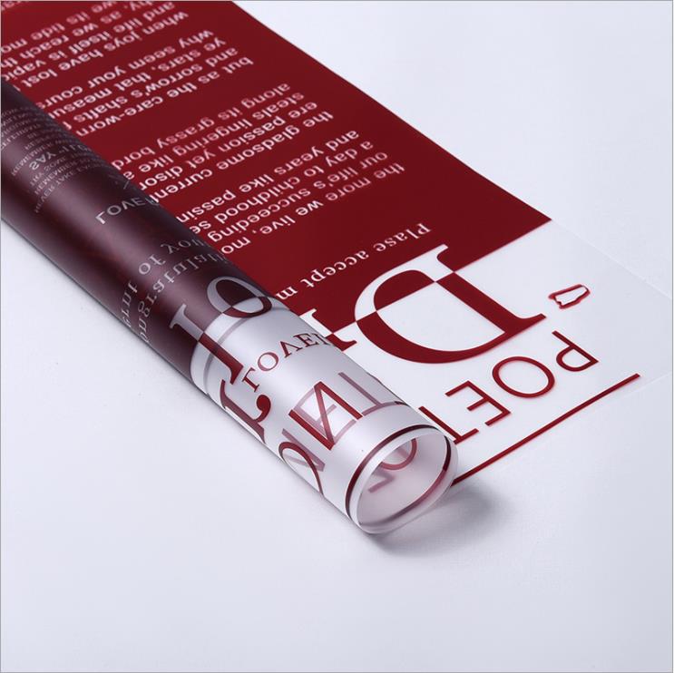 Scannán wrap bláth glóthach frosted