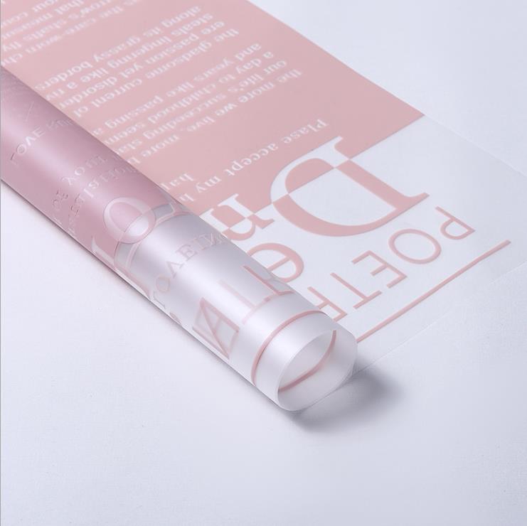 Scannán wrap bláth glóthach frosted