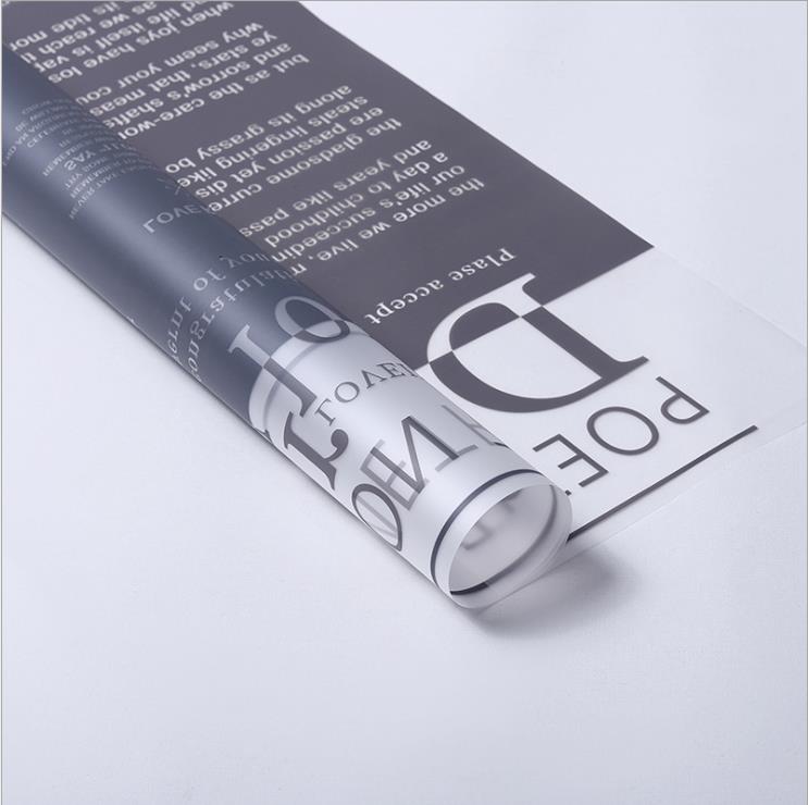 Scannán wrap bláth glóthach frosted