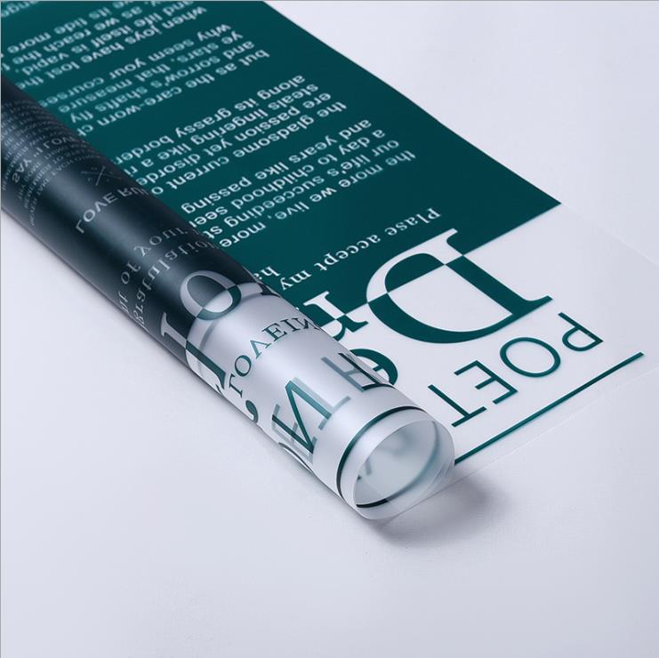 Scannán wrap bláth glóthach frosted