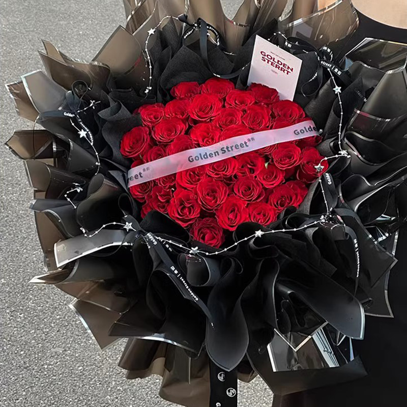 Páipéar beartán bláthanna scannán snasta uisce-ian airgid