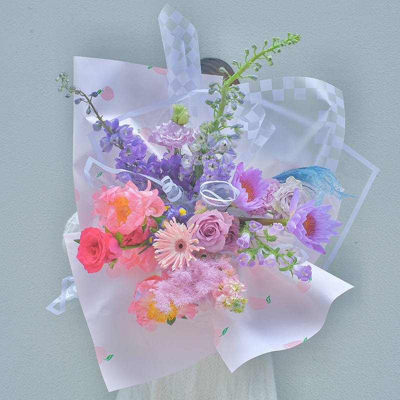 Páipéar beartán bouquet patrún torthaí simplí