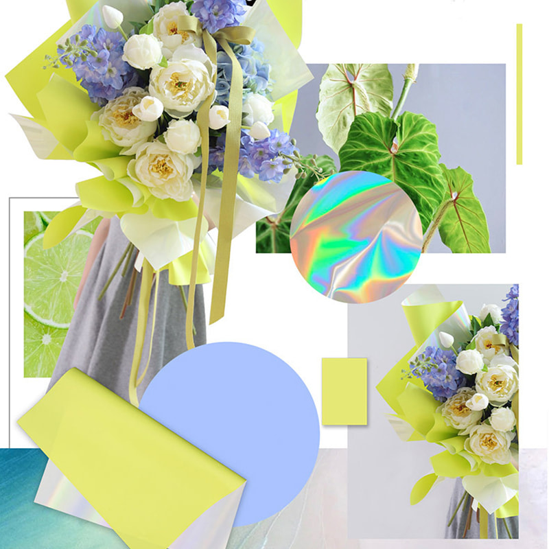 Páipéar Timfhilleadh Bouquet Daite Candy Fantasy Óirphlátáilte